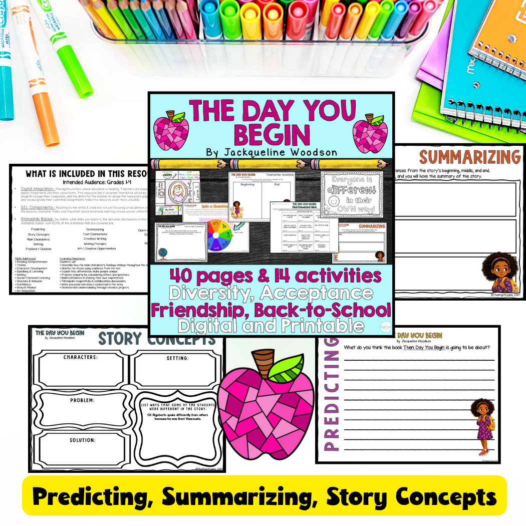 The Day You Begin Back to School and SEL Elementary Activities - Image 2