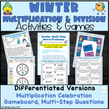 Winter Multiplication and Division Activities Resource - The Bright Cookie