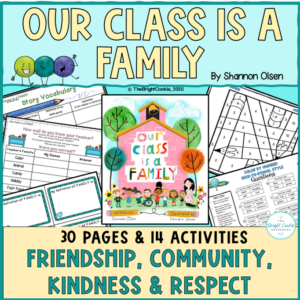 Our Class is a Family Picture Book Companion Activities