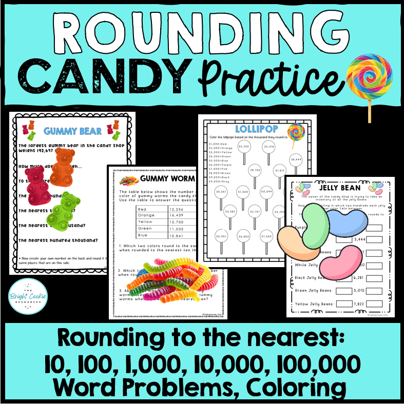Rounding Numbers & Place Value Worksheets 4th Grade