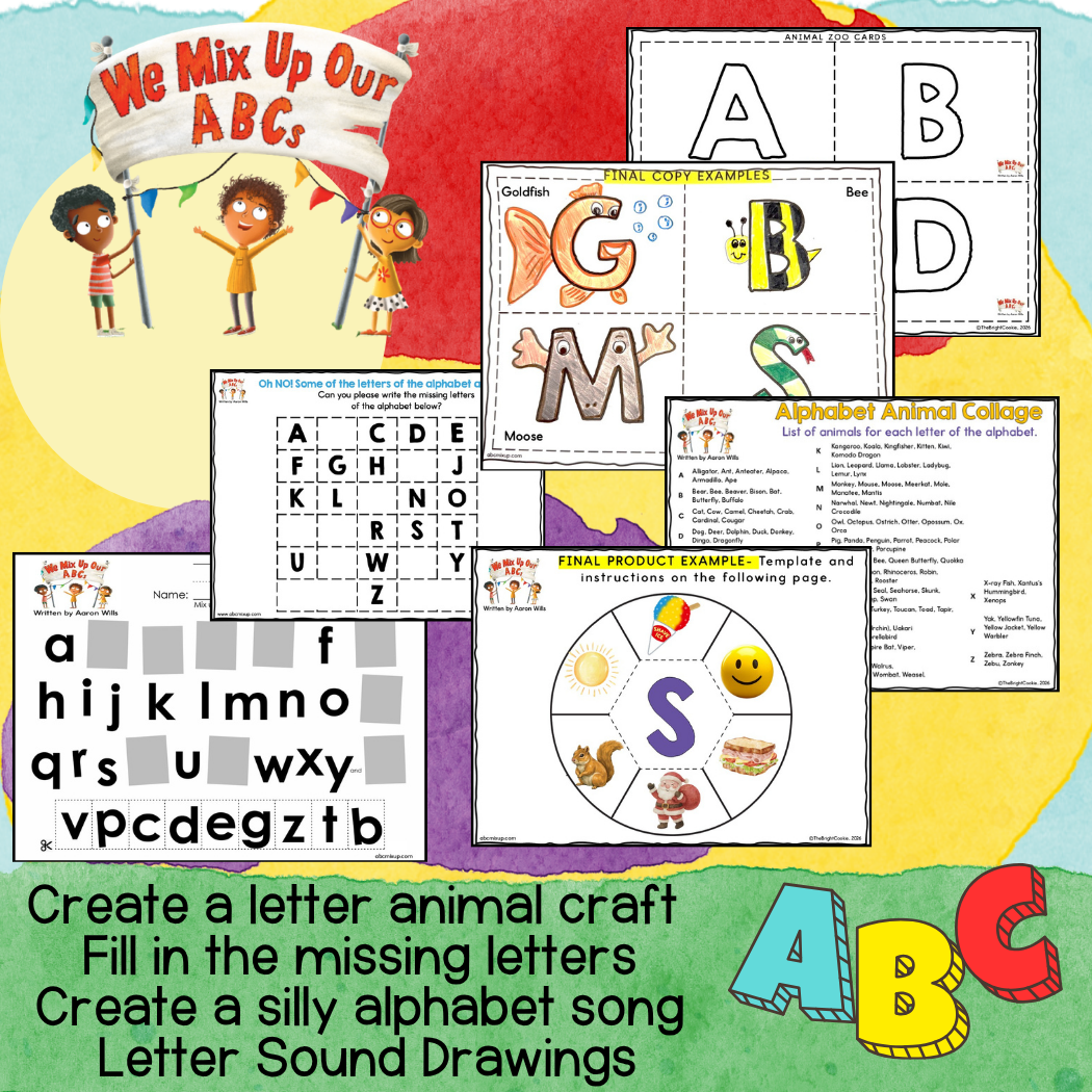 We Mix Up Our ABCs Book Companion Activities - Image 3