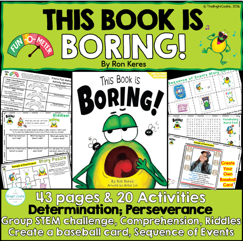 This Book is Boring by Ron Keres- Activities