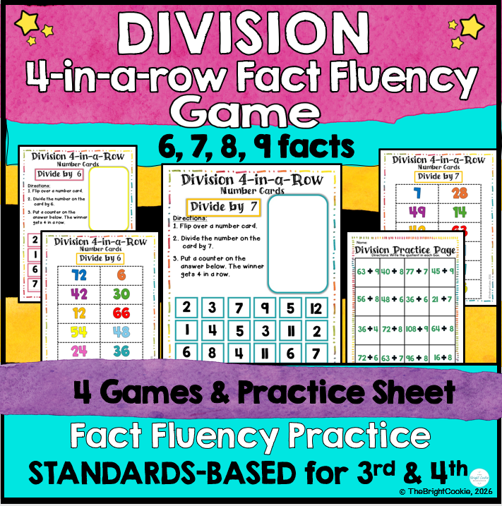 Division Fact Fluency Games