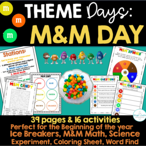 M&M Theme Day Activities for Elementary