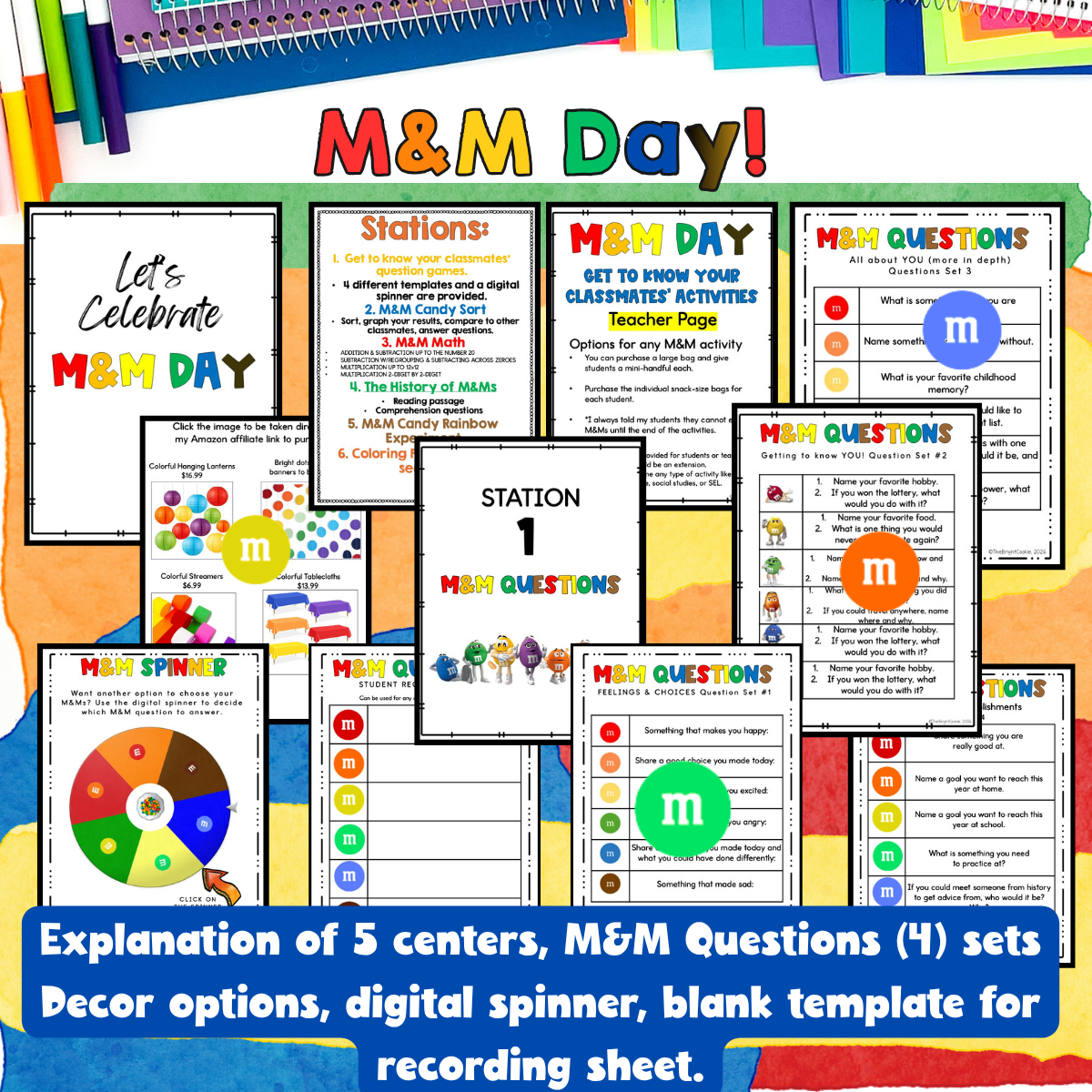 M&M Theme Day Activities for Elementary - Image 2
