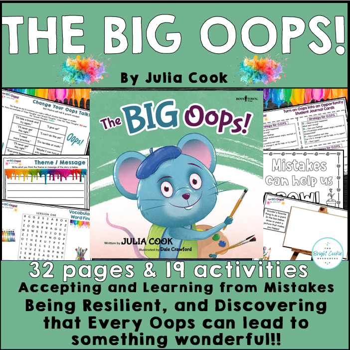 The Big Oops! by Julia Cook- Book Companion Activities