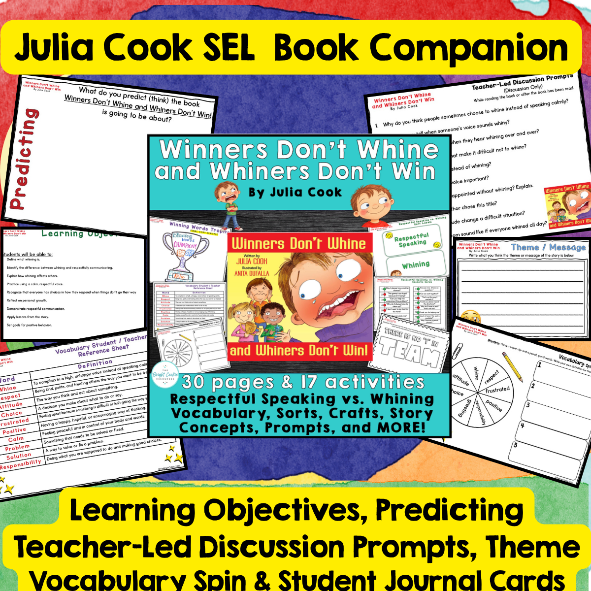 Winners Don't Whine by Julia Cook- SEL Book Companion - Image 2