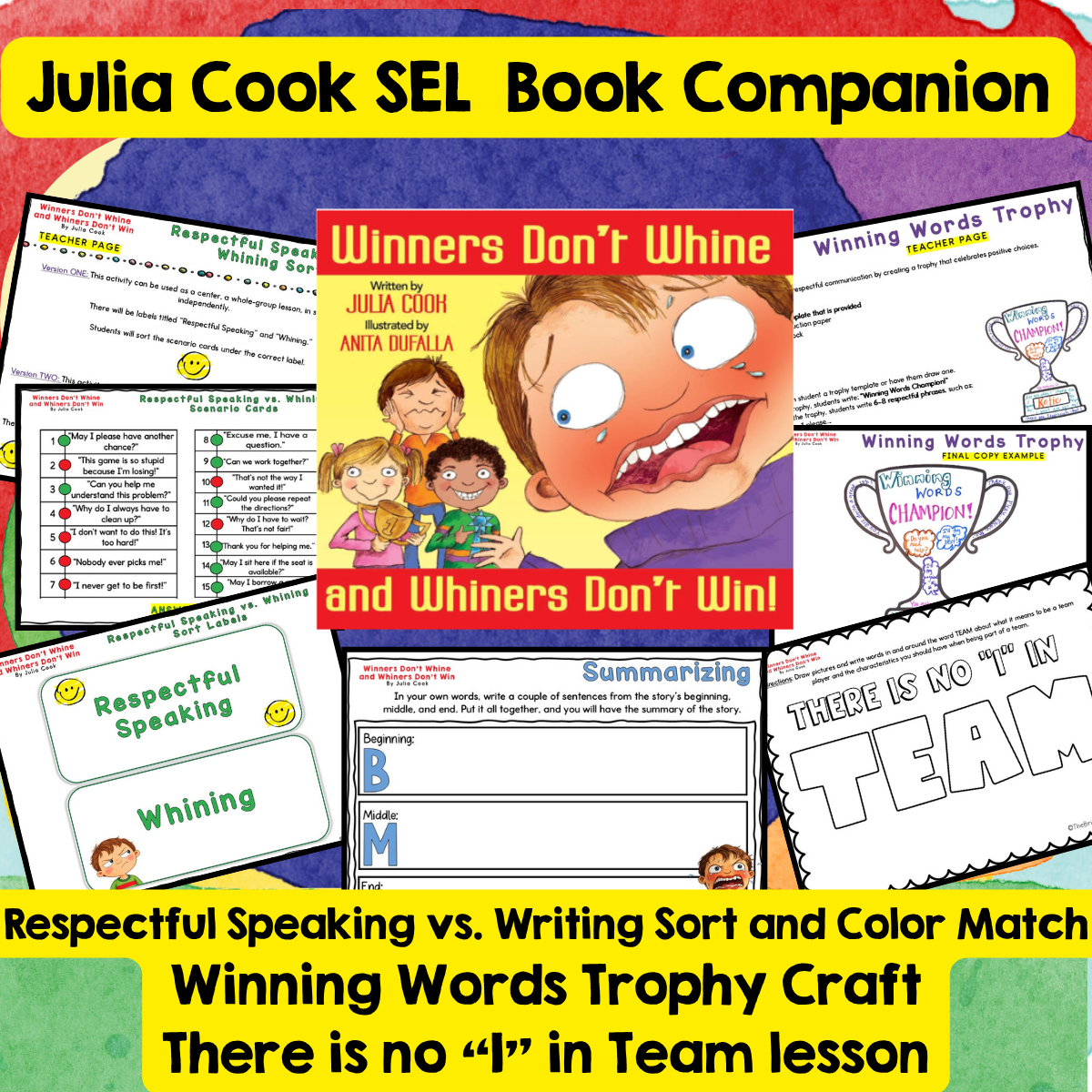 Winners Don't Whine by Julia Cook- SEL Book Companion - Image 3
