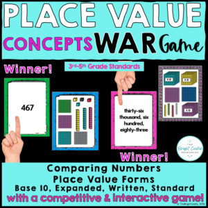 Place Value Concepts WAR Game