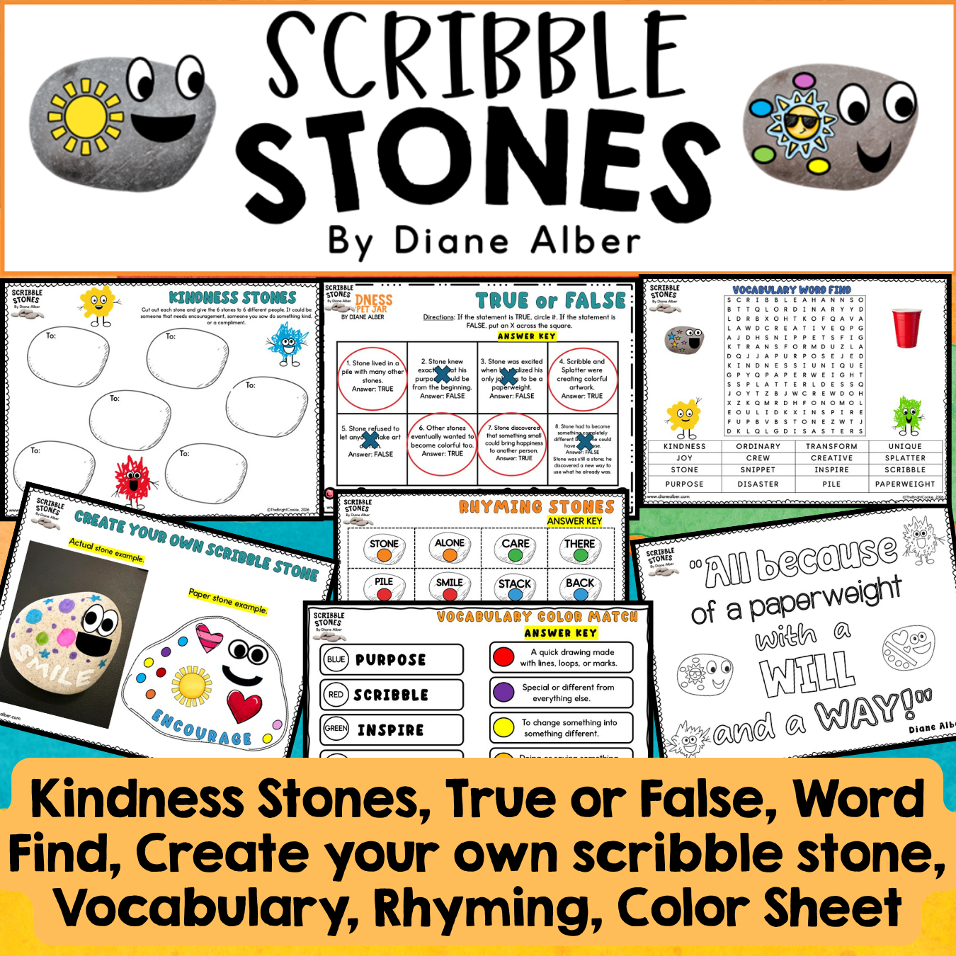 Scribble Stones by Diane Alber Book Companion Resource - Image 2