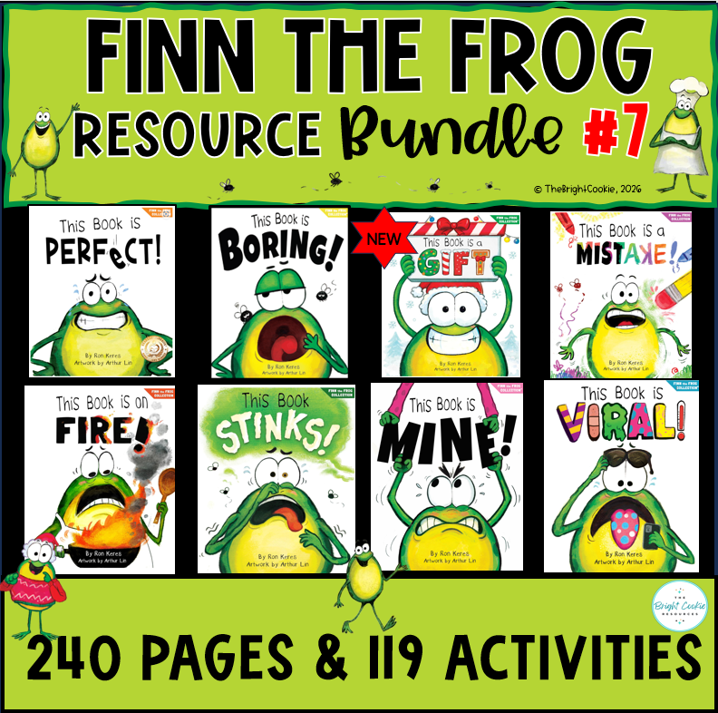 Ron Keres Finn the Frog Books- Activities, Craft, Lessons, SEL