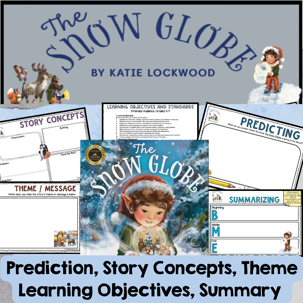 The Snow Globe Book Companion Winter Reading Comprehension, SEL, Writing & Craft - Image 2